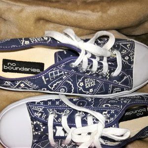 No Boundaries Blue Triple Decker Platform Kicks 10